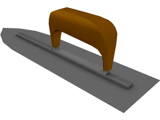 Steel Concrete Finishing Trowel 3D Model