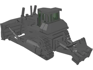 Caterpillar D8 Bulldozer 3D Model
