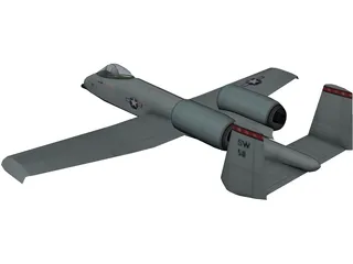 A-10 Thunderbolt II 3D Model