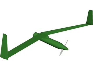 Birdseye Unmanned Drone Glider 3D Model