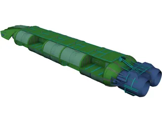 Cylon Tanker 3D Model