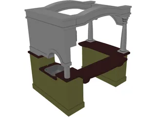 Kitchen Playhouse 3D Model