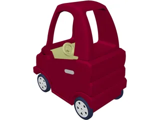 Coupe Toy Car 3D Model