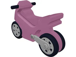 Toy Motorcycle 3D Model