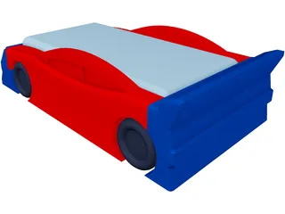 Race Car Bed 3D Model