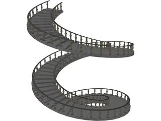 Spiral Staircase  3D Model