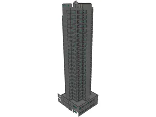 HK Residential Tower 3D Model