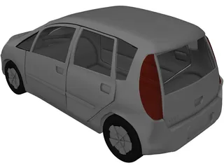 Mitsubishi Colt 5-door 3D Model