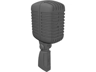 Radio Microphone 3D Model
