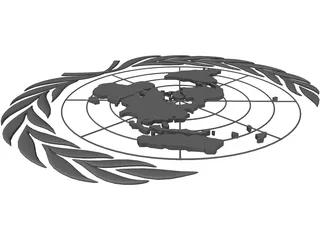 United Nations Seal 3D Model