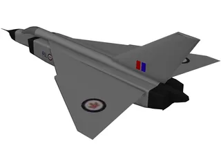 Avroe Arrow Jet Fighter 3D Model