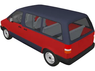 Ford Aerostar XLT Van (1994) 3D Model