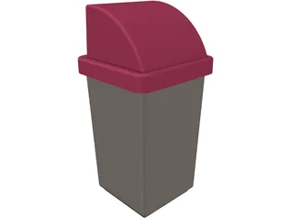 Rubbish Bin 3D Model