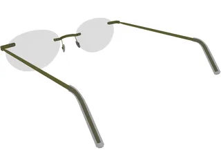 Glasses Woman 3D Model