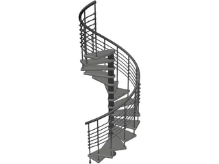 Spiral Staircase  3D Model