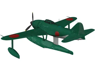 Kawanishi N1K1 Kyofu 3D Model