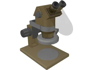 Single Dioptor Stereo Mcroscope 3D Model