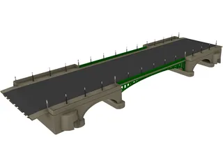 European Bridge 3D Model