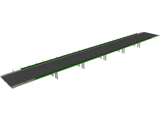 European Bridge 3D Model