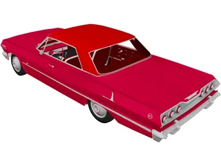 Chevrolet Impala 2-door (1963) 3D Model