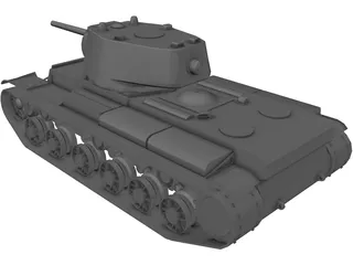 Tank KV-1 3D Model