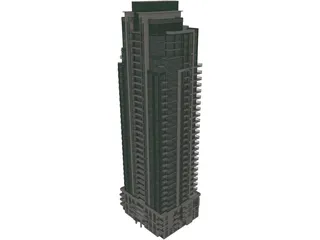 Condo Building 3D Model
