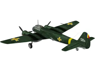 Junkers Ju 88A-4 3D Model