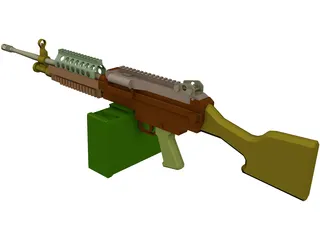 M249 3D Model