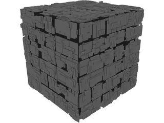 Borg Cube 3D Model