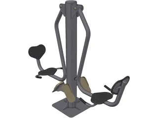 TR-4A Fitness Equipment 3D Model