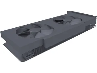 EVGA GeForce GTX 1070 Black Edition 3D Model