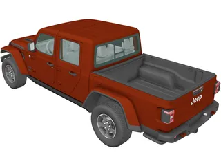 Jeep Gladiator Rubicon (2020) 3D Model