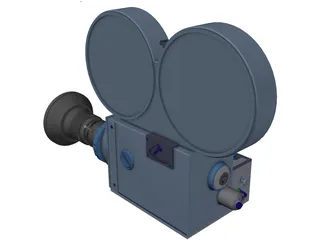 Movie Camera 3D Model