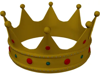 Crown Golden 3D Model