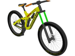 Mountain Bike Downhill 3D Model