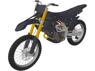 Motocross Bike 3D Model