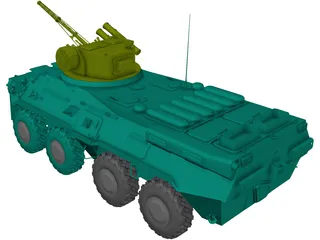 BTR-3E1 3D Model