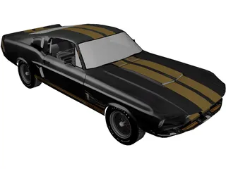 Ford Mustang Shelby GT500 (1967) 3D Model