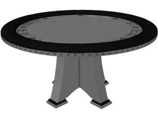 Poker Table 3D Model