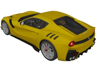 Ferrari F12TDF (2016) 3D Model