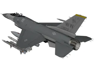 F-16C USAF 3D Model