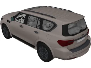 Infiniti QX80 (2018) 3D Model