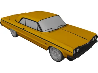 Chevrolet Impala SS 2-Doors (1964) 3D Model