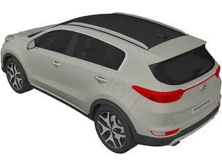 Kia Sportage (2016) 3D Model