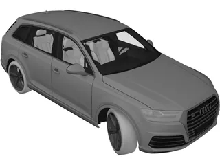 Audi Q7 (2019) 3D Model