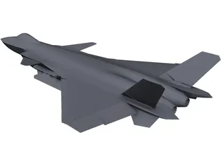 Chengdu J-20 3D Model