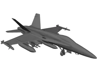 F-18 Hornet 3D Model