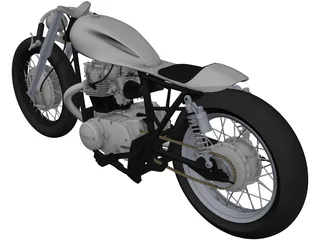 Yamaha Custom Bike 3D Model