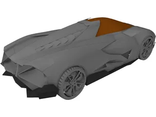 Lamborghini Egoista 3D Model