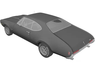 Oldsmobile 442 Cutlass (1968) 3D Model